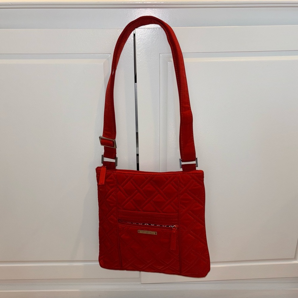 Vera Bradley Red Quilted Shoulder Bag